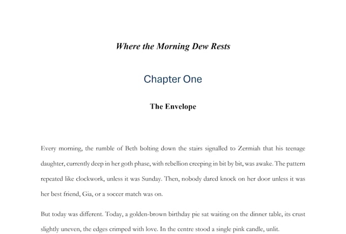 ghostwrite your crime, romance or literary fiction novel, no ai writing